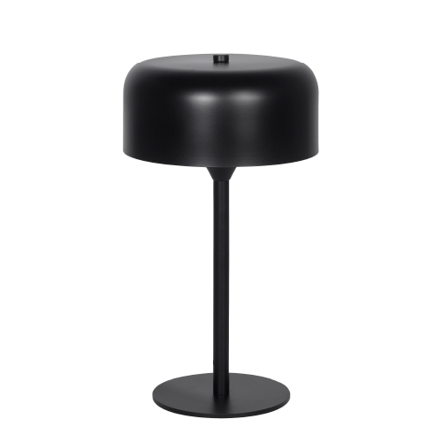 Lámpara de mesa de metal 1 luz E27 20x36cm negra